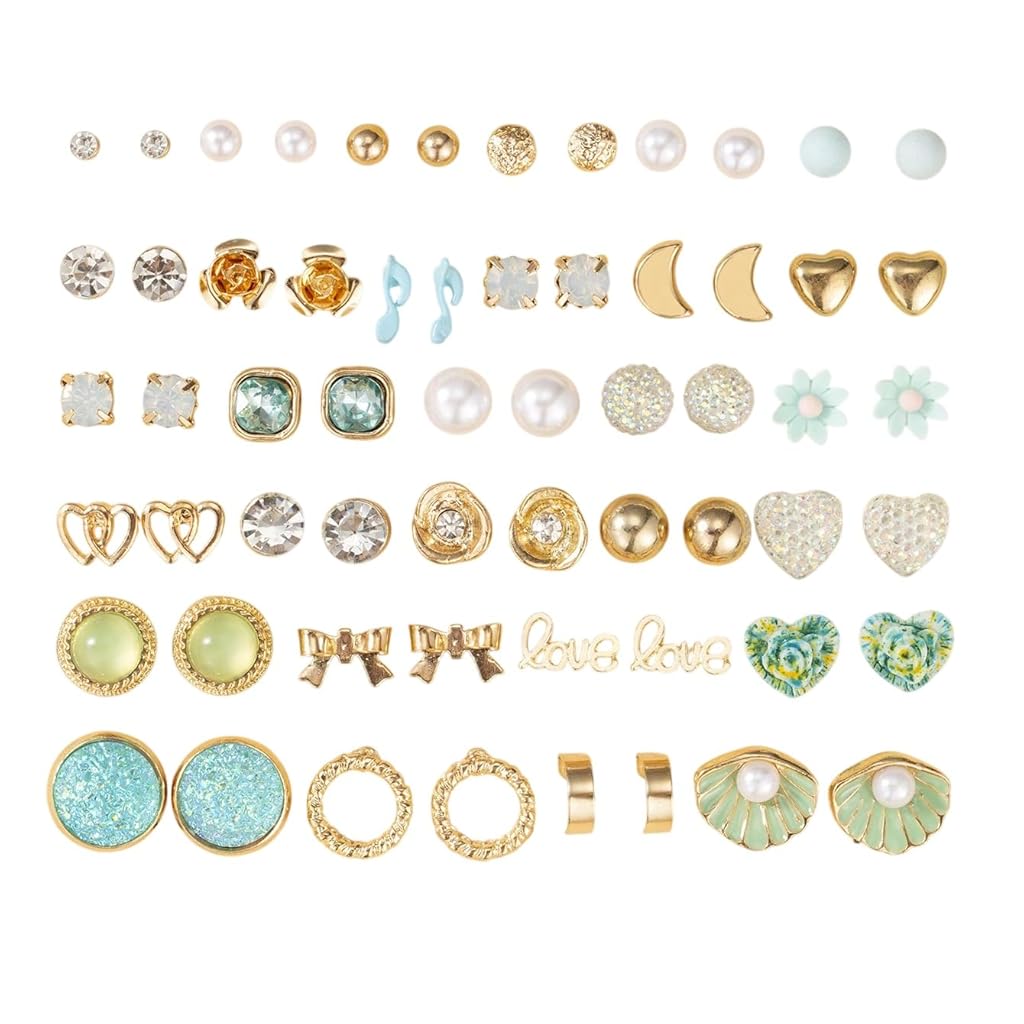 ZIBUYU® 30 pairs of combination earrings ZIBUYU® 30 pairs of combination earrings